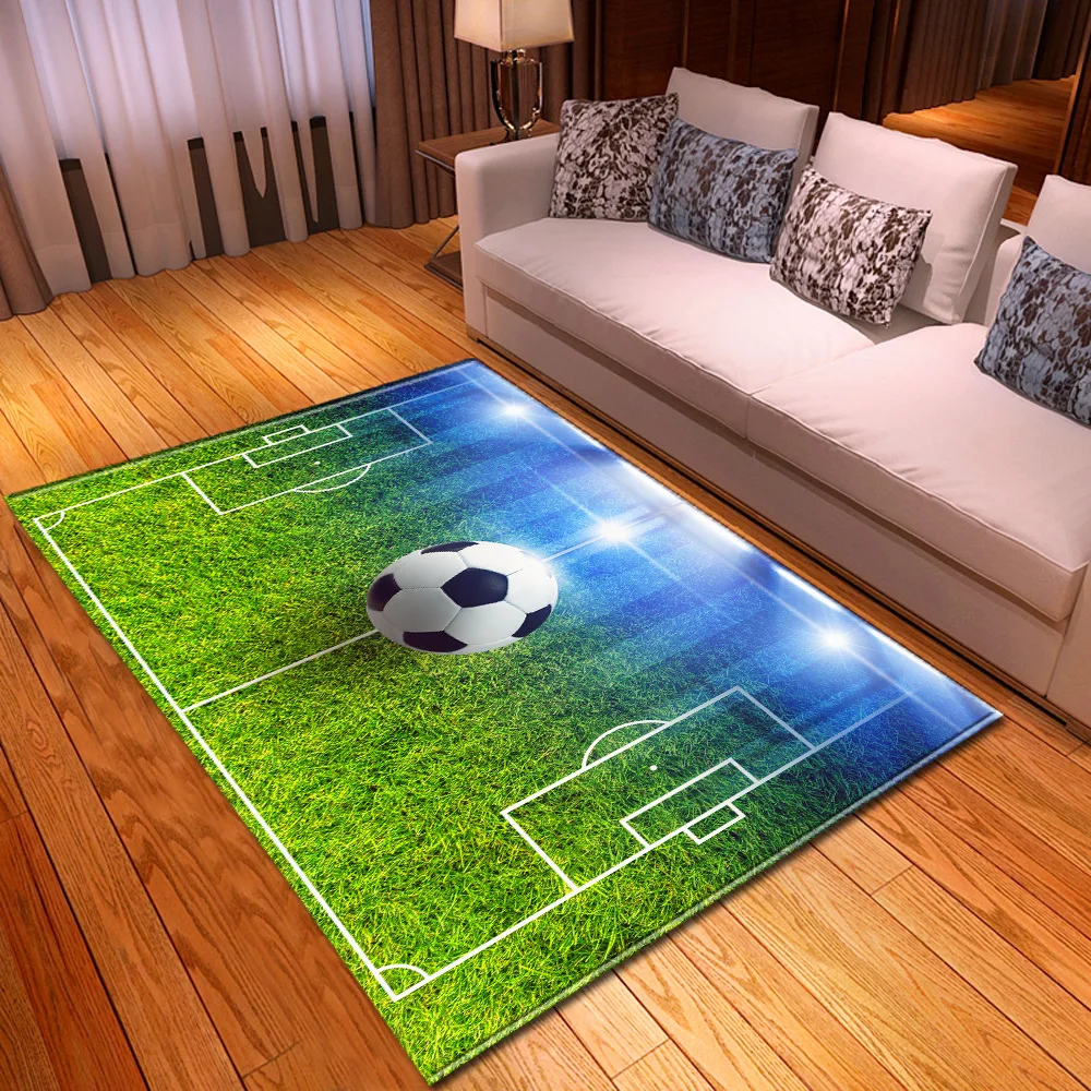 3d football basketball home rugs living room carpet for bedroom boys kids room play mat floor area rug soccer kitchen mat rug free global shipping