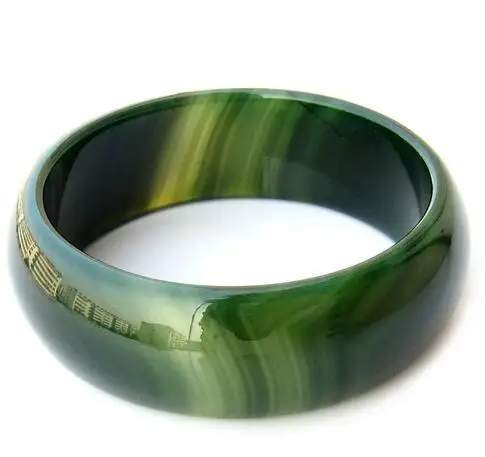 

Natural Color Jade Bangle Women's Bracelet Charm Jewellery Fashion Accessories Hand-Carved