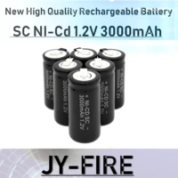 13pcs high quality sc ni cd rechargeable 1 2v 3000mah with tab for led light hand drill tool