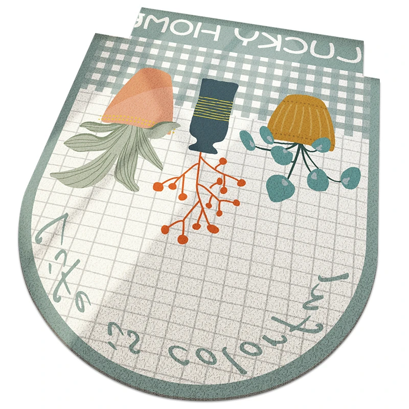 

Скандинавский коврик для входной двери без песка, креативный Коврик для прихожей, пыленепроницаемый коврик, минималистичный современный д...