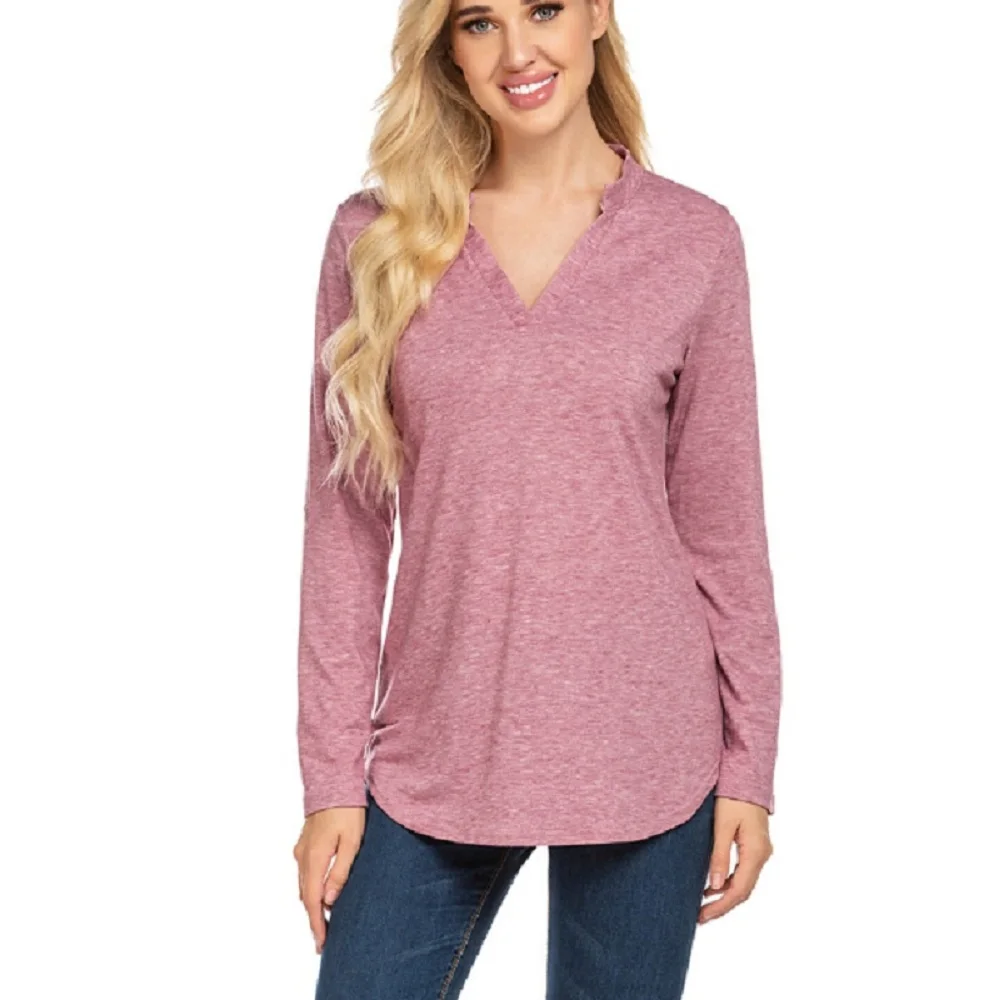 Повседневная однотонная утепленная флисовая Базовая рубашка свободная женская