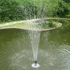 Плавающий фонтан на солнечной батарее, 6 В, 1 Вт, украшение для сада, пруда, бассейна, насос для домашнего сада