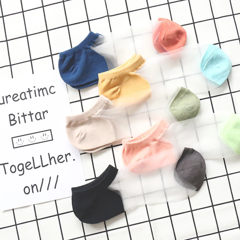 Женские ультратонкие прозрачные шелковые эластичные невидимые носки 1 пара 2020