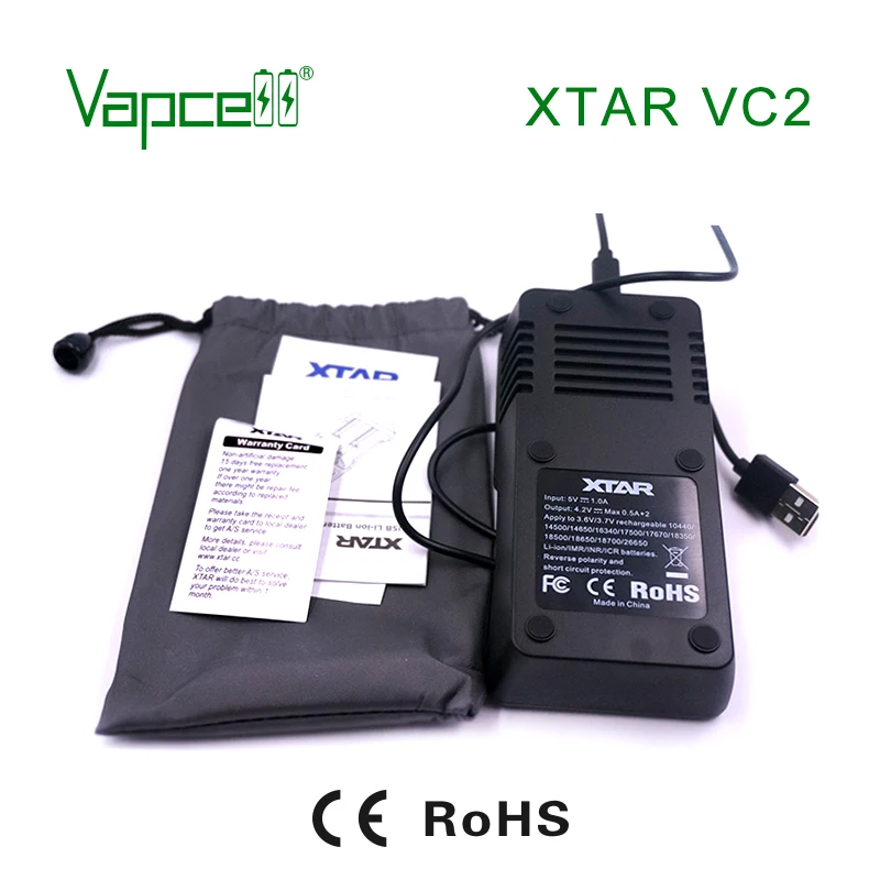 Vapcell зарядное устройство XTAR VC2