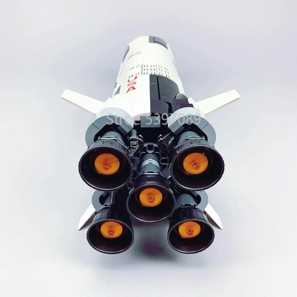 Кирпичи в наличии совместимые со строительными блоками Legoinglys Nasasa The Apollo Saturn V 21309