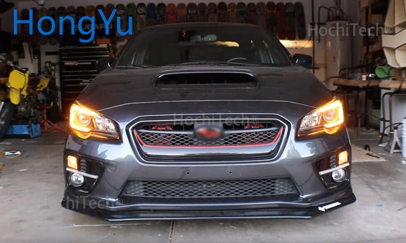 Автомобильный мигающий для Subaru WRX/STI светодиодный DRL Дневной ходовой свет Дневной Водонепроницаемый желтый сигнал