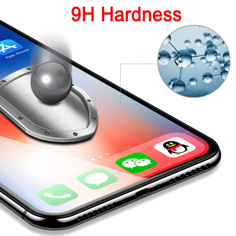 Защитное стекло для iphone xs max xr экрана x s r xsmax xmax 10s 10r xphone закаленное с пленкой