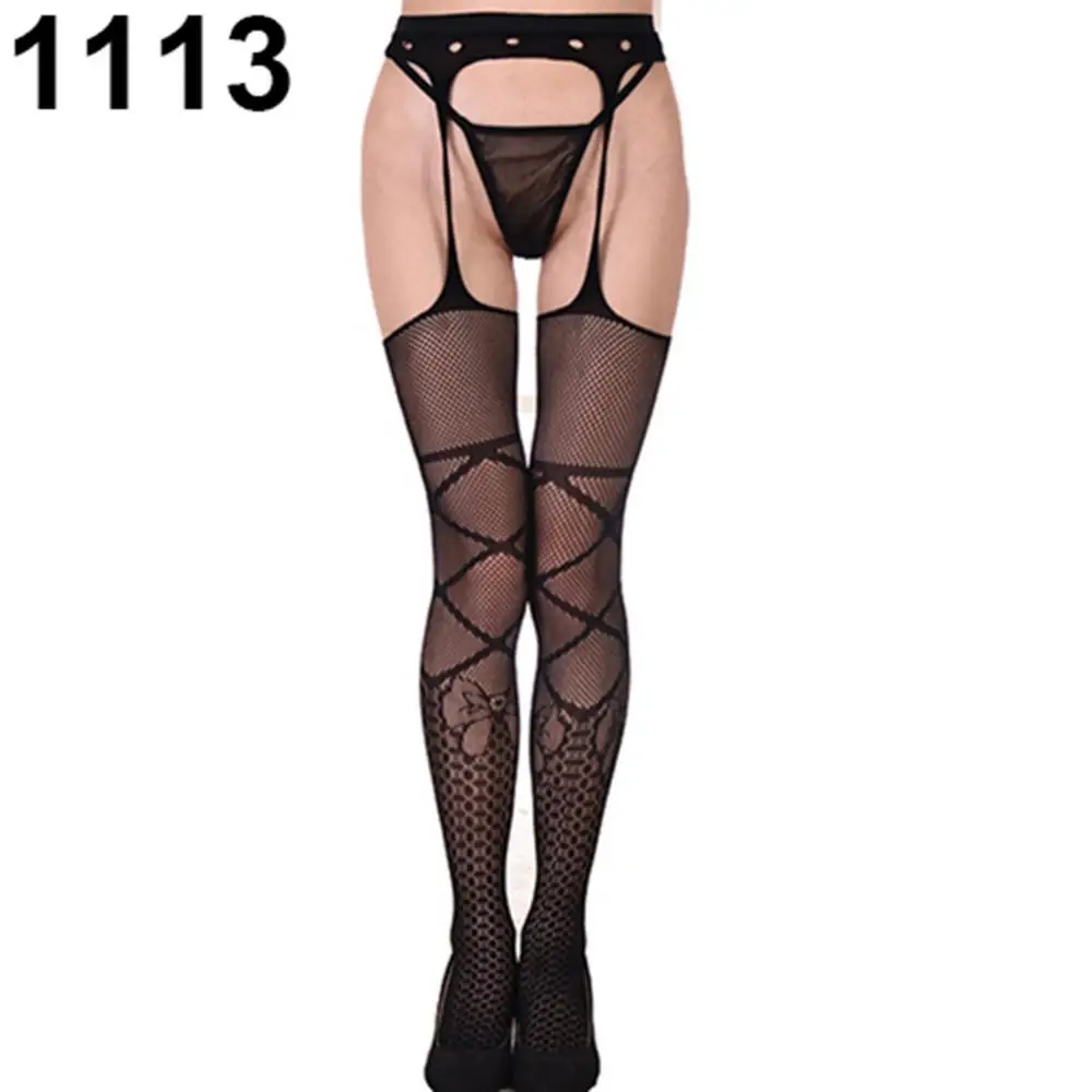 

70% Hot Sell Women Sexy Fishnet Garter Belt Thigh-High Tights Lace Suspender Pantyhose