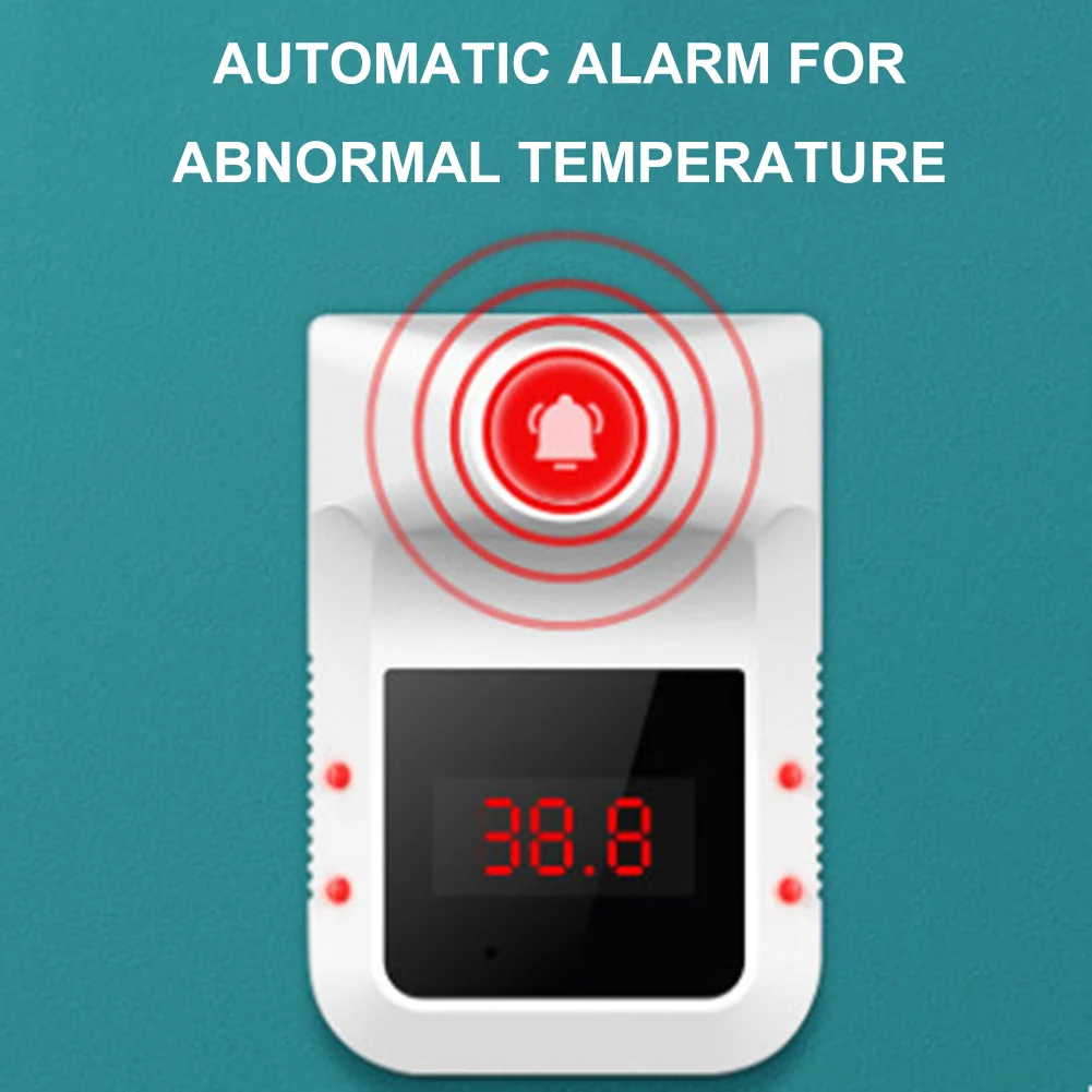 

Outdoor Office Safety Survival Device Wall-mounted Intelligent Induction Forehead Thermometer for School/Office/Metro