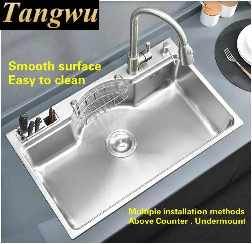 Бесплатная доставка горячая Распродажа стандартная кухонная раковина модель 304