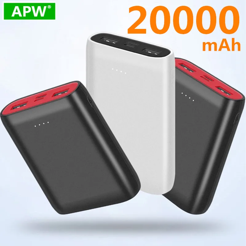 Внешний аккумулятор 20000 мАч 18 Вт USB Type C QC3.0 PD двусторонняя быстрая зарядка внешний
