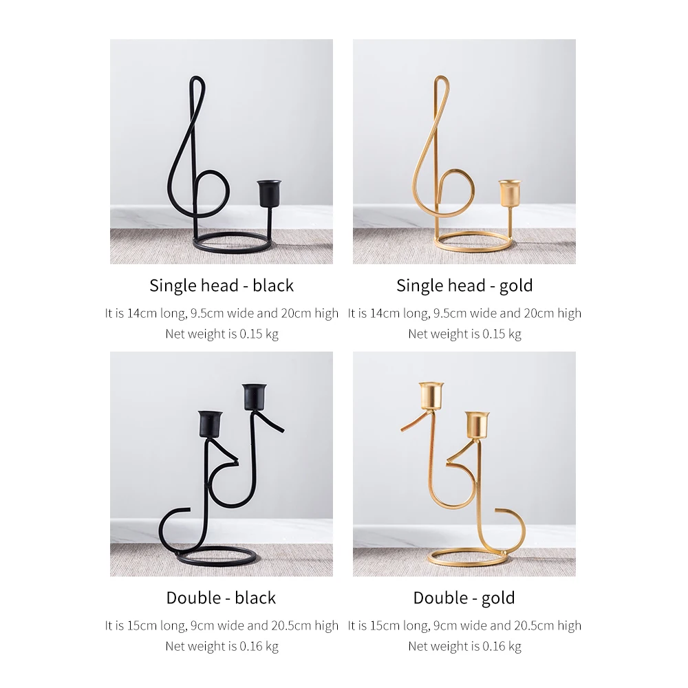 

Metal Candlestick Creative Iron Craft Candle Lantern Lovers Romantic Candlelight Dinner Candle Holders Home Decoration