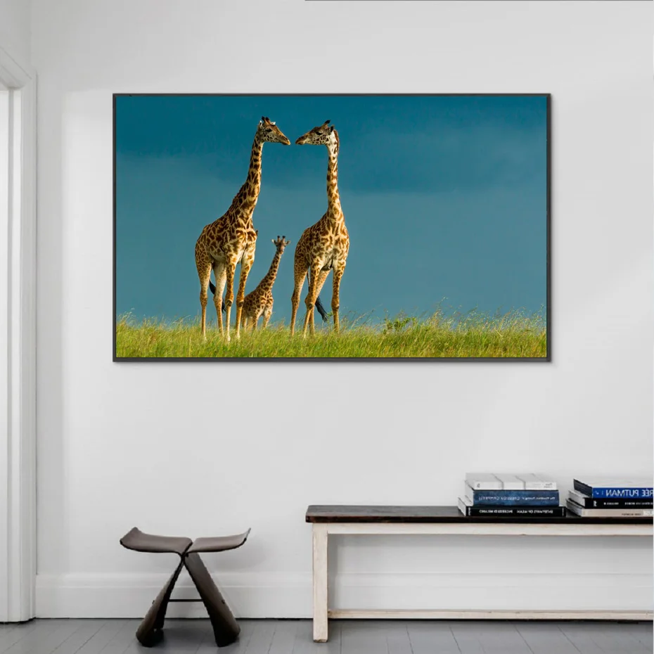 

Nordic Giraffe Family Animals Canvas Paintings Wildlife Wall Art Posters and Prints Wall Pictures Living Room Home Decoration
