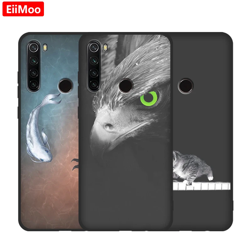 Силиконовый чехол EiiMoo для Xiaomi Redmi Note 8 Note8 задняя крышка Xiomi на 64 ГБ 128 ГБ|Бамперы| |