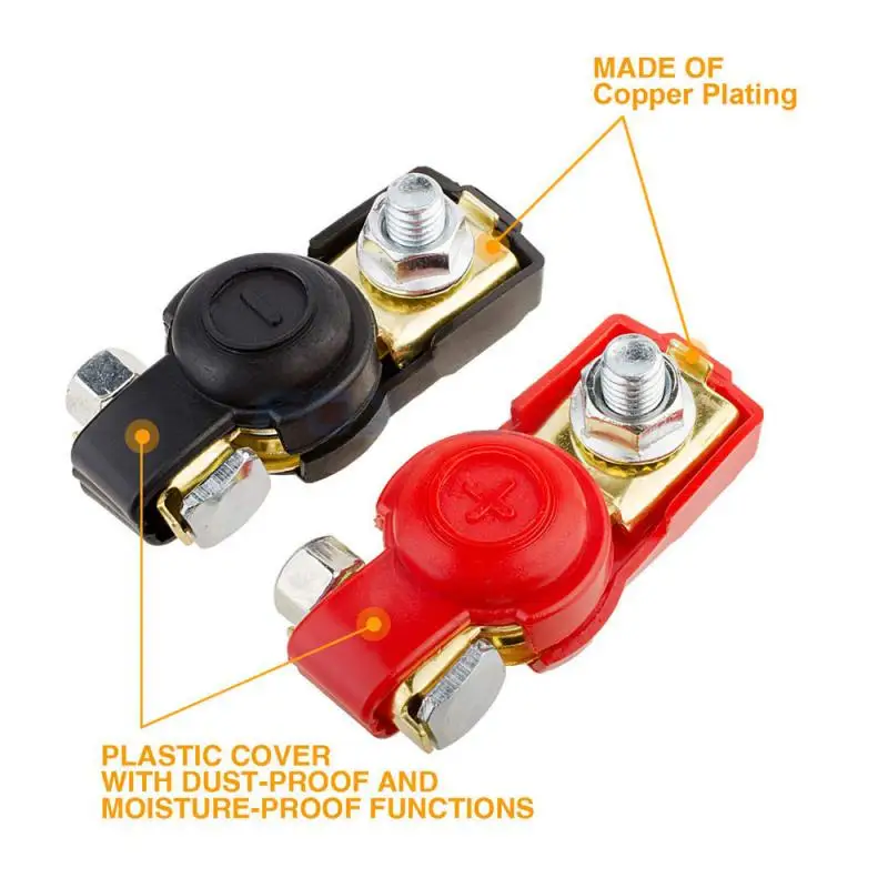 A Pair 12V Quick Release Lift Connector Clamps Battery Terminal for Vehicle Cable Clamp Corrosion Resistant Durable | Автомобили и
