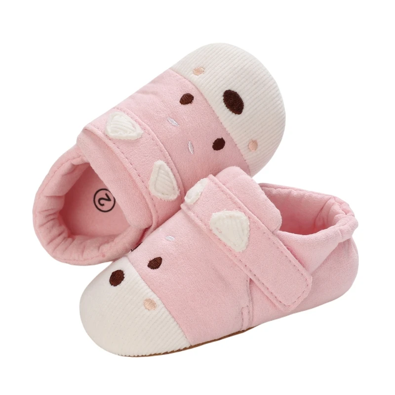 

New Fashion Toddle Baby Shoes Ins Hot Sale Cartoon Animal Cotton Soft Sole Non Skid For Infant Kid Baby Shoes First Walker