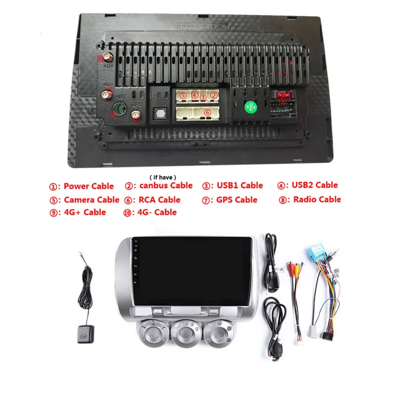 9 &quot2G ram 32G rom Android автомобильный DVD видео плеер gps для Honda Fit/Jazz 2002-2007 левый Драйвер