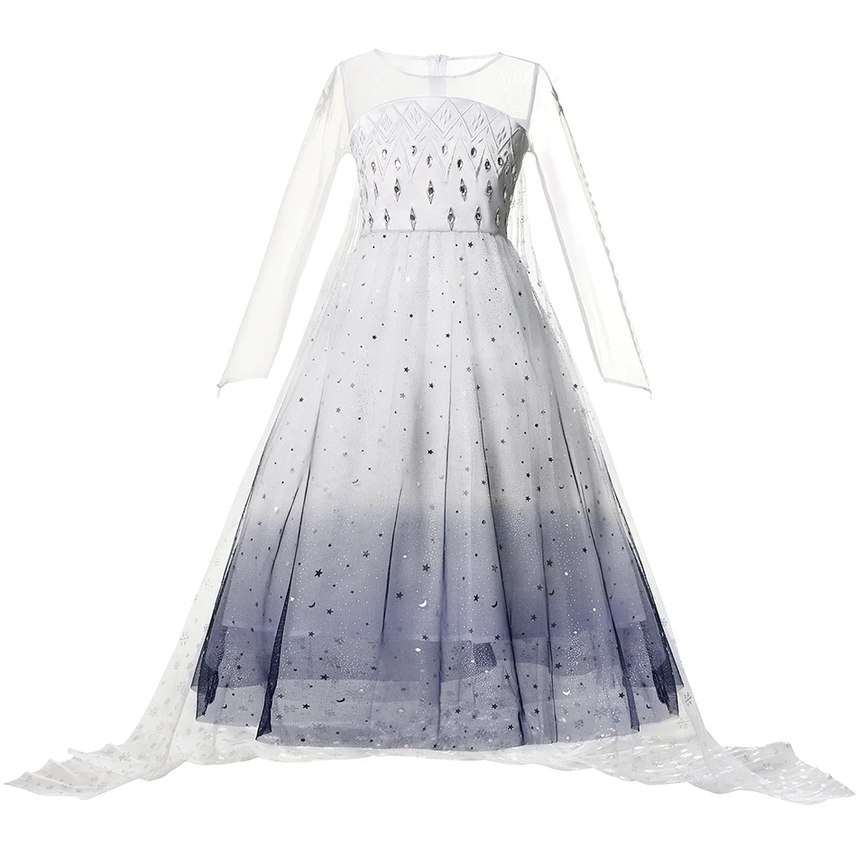 Halloween Elsa Dress Girls Princess Dresses Costume Anna Kids Christmas Fancy Snow Queen Party kid Cosplay | Детская одежда и