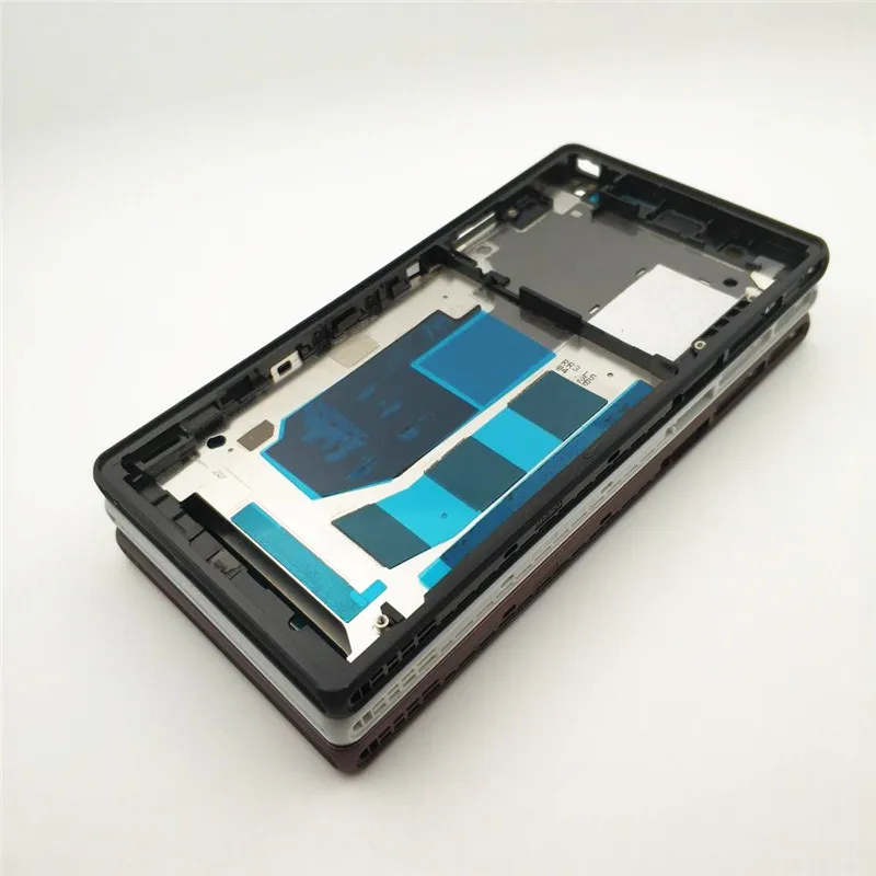 Полный корпус для Sony Xperia Z L36h C6602 C6603 Корпус Передняя рамка корпуса боковая полоса