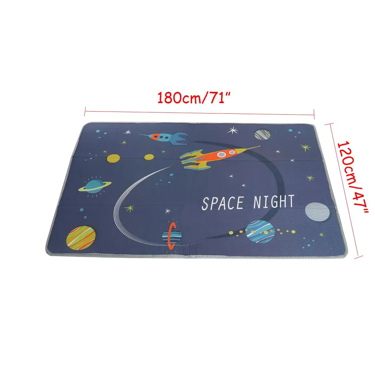 

Cartoon Play Mat Floor Rug Infant Baby Kids Crawling Activity Games Toys Playmat Folding Carpet Nursery Climbing Pad 180*120CM