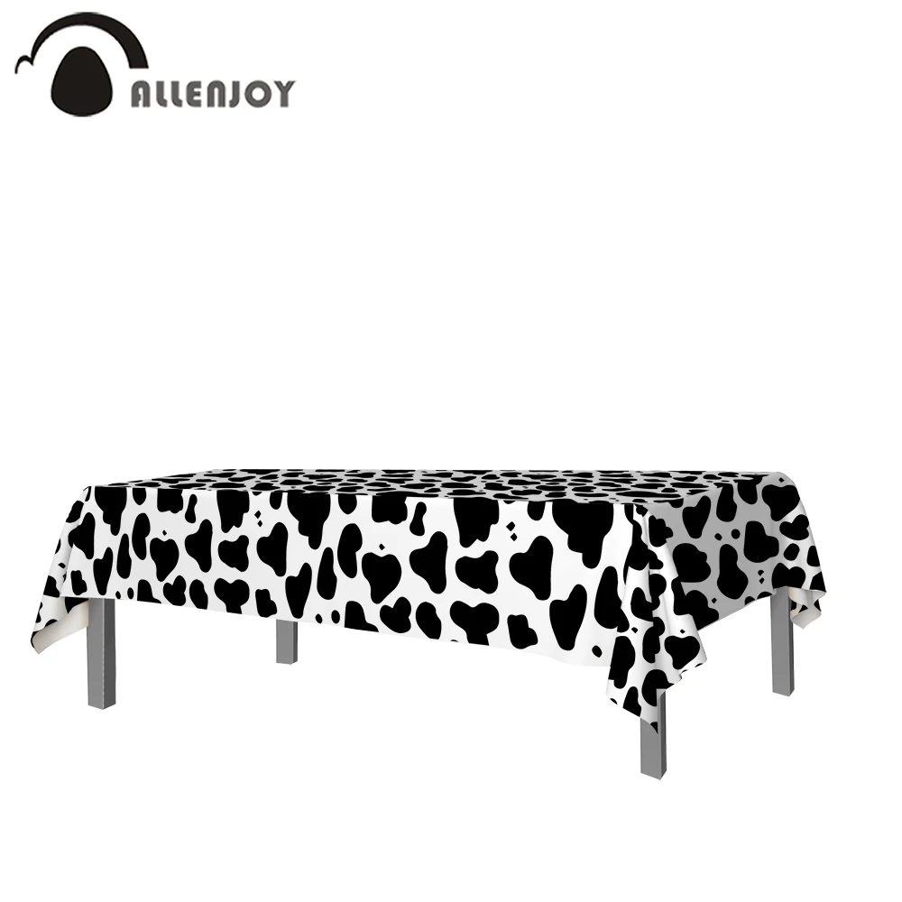 

Скатерть Allenjoy прямоугольная с текстурой коровьей кожи, вечерние чный современный домашний водонепроницаемый декоративный коврик для детс...