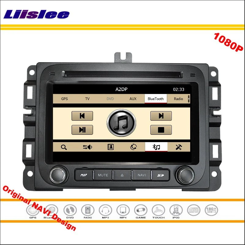 Для Dodge RAM 1500 2014 2015 2016 автомобильное радио FM AM Аудио Видео стерео CD DVD плеер GPS