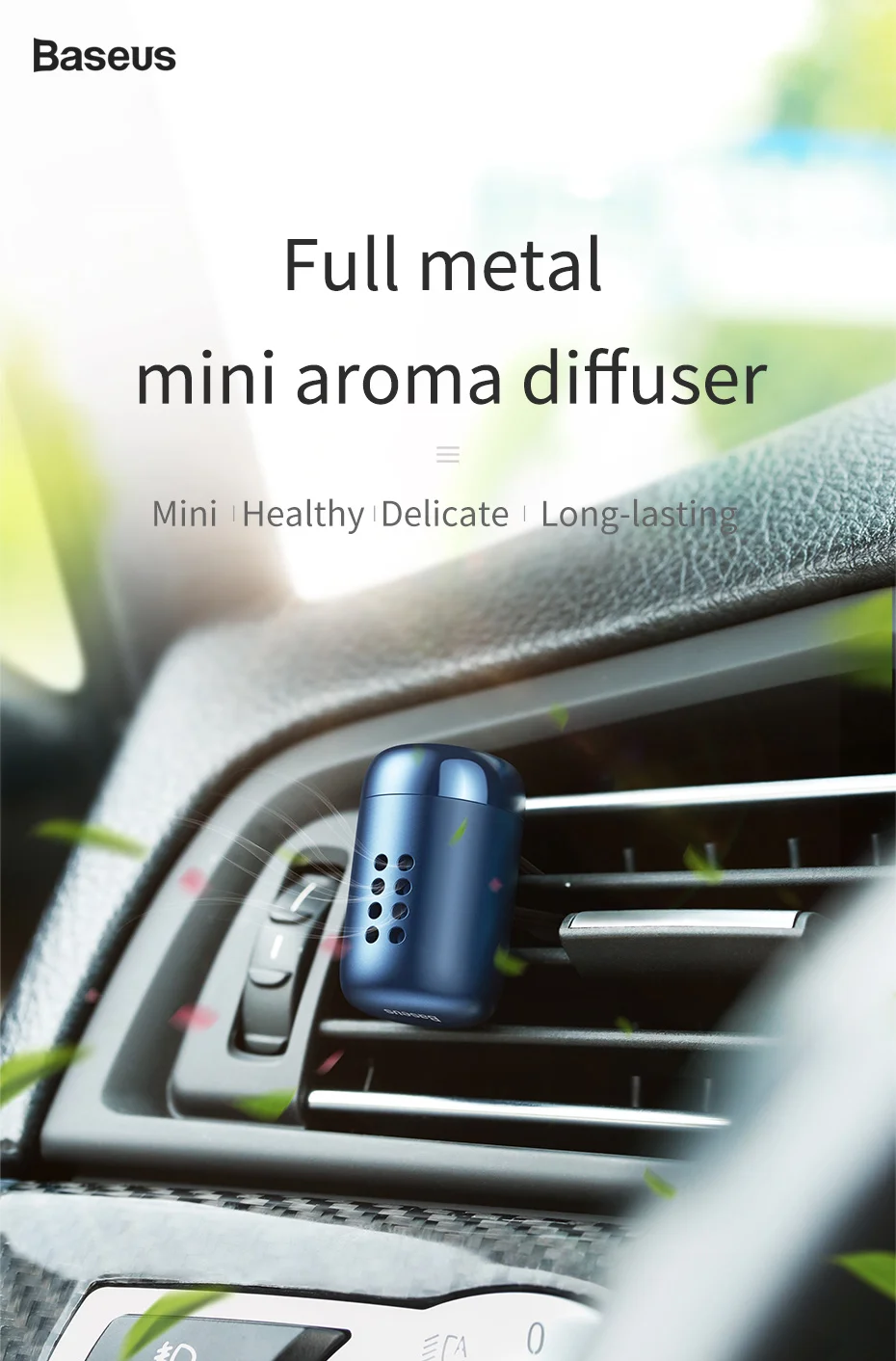 Baseus Car Air Freshener Fragrance Aromatherapy Solid Car Auto Air Outlet Diffuser Car Fragrance Clip Diffuser Solid Car Perfume