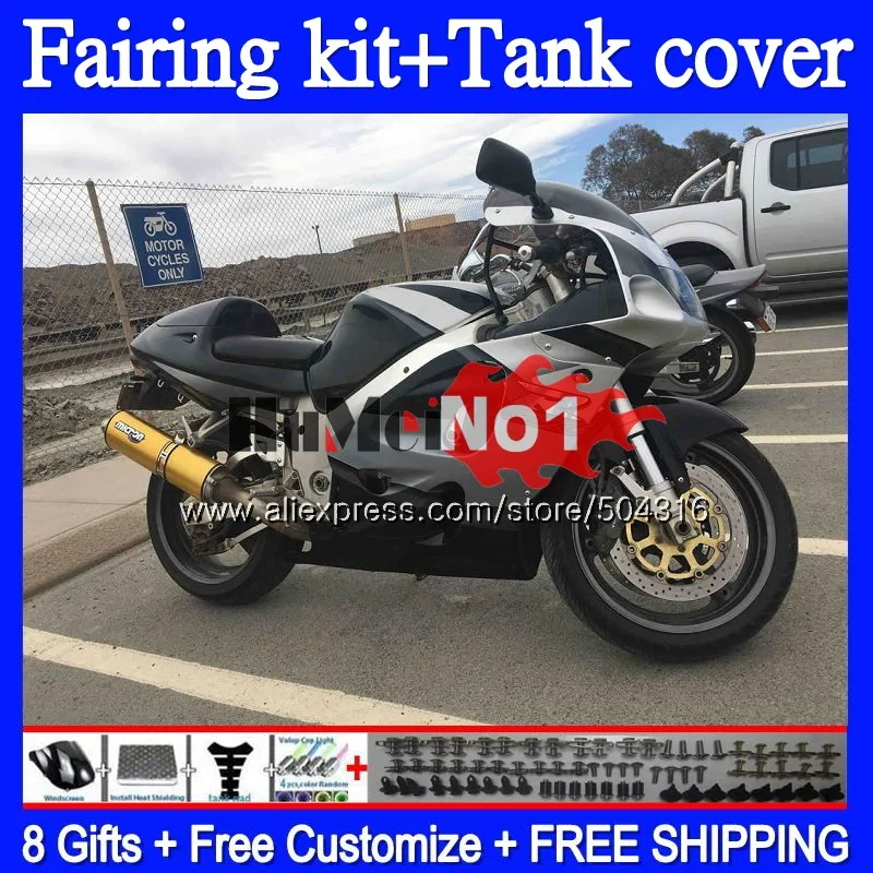 

+Tank For SUZUKI SRAD GSXR 750 600 GSX-R600 62MC.42 GSXR750 GSXR600 96 97 98 99 00 1996 1997 1998 1999 2000 Grey Black Fairing