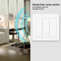 smart wifi switch push button 3 way voice control wifi switch type 86 household eu plug 100 240vac