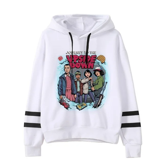 model 17 Stranger Things Hoodie Woman Hooded Hoodies Kpop Sweatshirts Kawaii Korean Oversized Harajuku Hip Hop Hoodie Sweatshirt Men - Цвет: model 17
