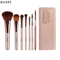 banfi 7pcs makeup brushes kit cosmetic blush foundation eyeshadow eyelashes brush concealer lip eye tool beauty make up set