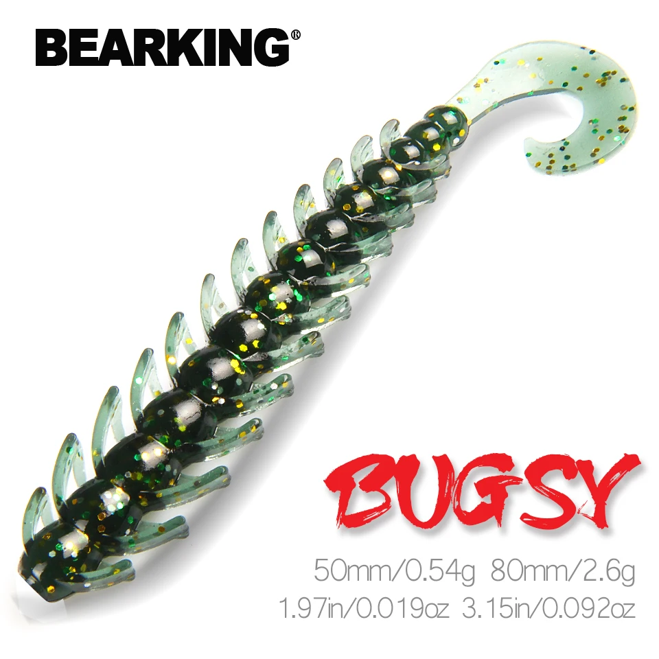 BEARKING рыболовная приманка 80 мм 50 bugsy мягкие приманки для рыбалки воблер басовая