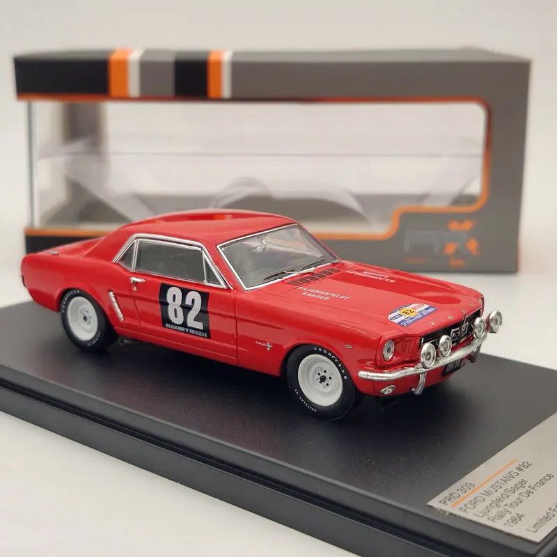 Premium X 1:43 Ford Mustang #82 1964 Rally Tour de France Limited Collector Edition Resin Metal Diecast Model Toy Gift