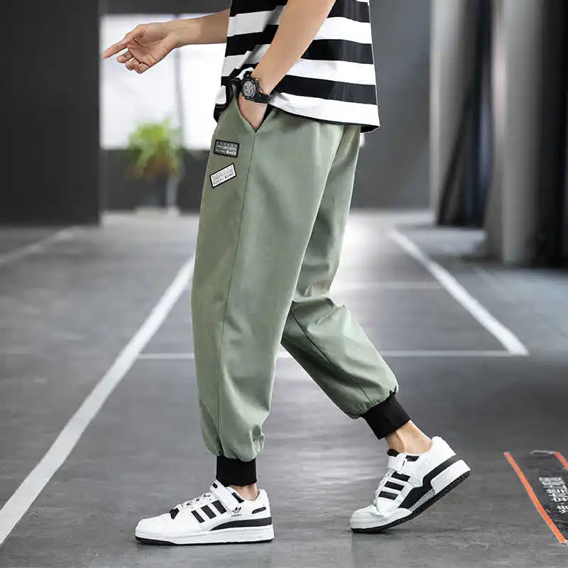 

Cargo pants for men spring and summer loose popular tracksuit pants Harlem pants student trend bunchy pants for men