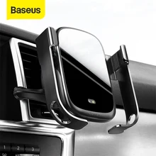 Baseus 15W Wireless Car Charger Car Air Vent Mount Holder Qi Wireless Charger in  Infrared Sensor Wireless Charging Phone Holder