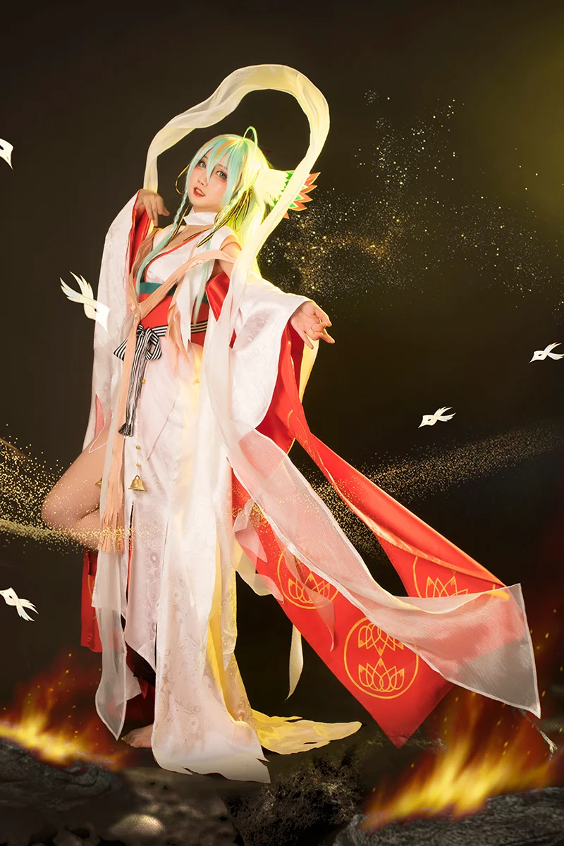 Женское платье-кимоно Onmyoji SSR Kinnara The Land Of элегантная музыкальная форма S-XL костюм