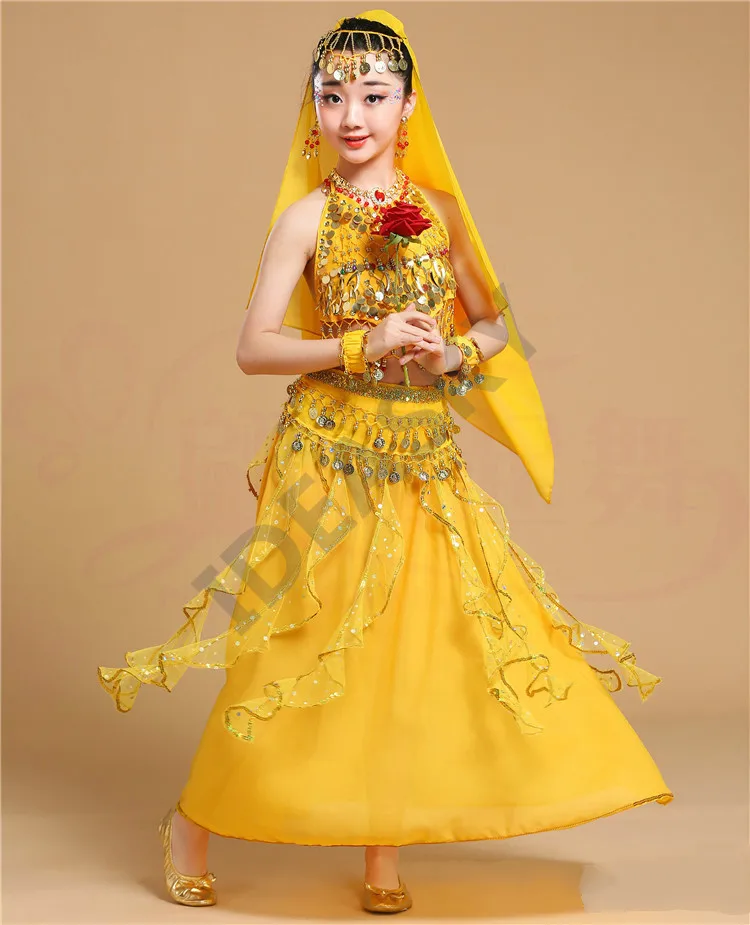 Профессиональный костюм для восточных и индийских болливудских танцев комплект