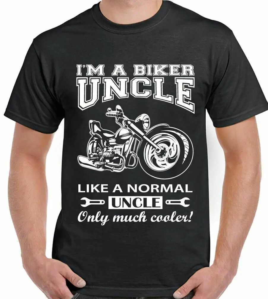 

Uncle Bicycle T Shirt Men's Funny Motorcycle Father's Day Birthday Gift Shirt