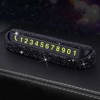 colorful phone number card hideable sun resistant compact hidden rhinestone number card for business gifts car accessories goods