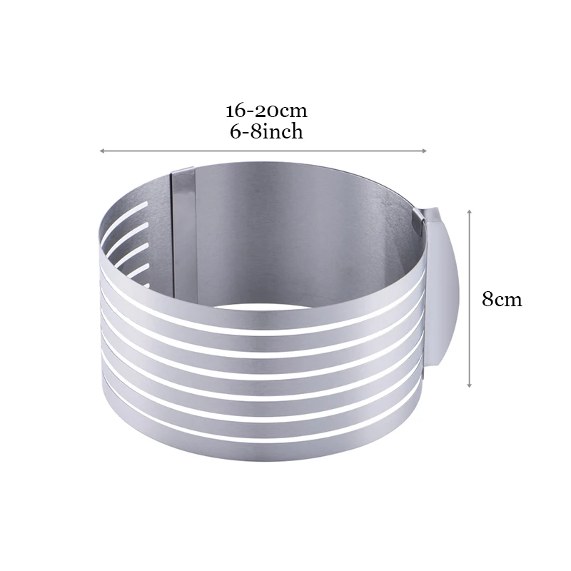 6 слоев регулируемый круглый резак для хлеба торта слайсер из нержавеющей стали