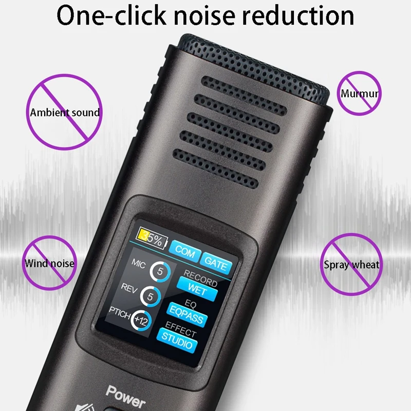 

Hot Mobile Phone Built-in Sound Card Live Microphone Integrated Microphone Universal Microphone Singing Recording Device