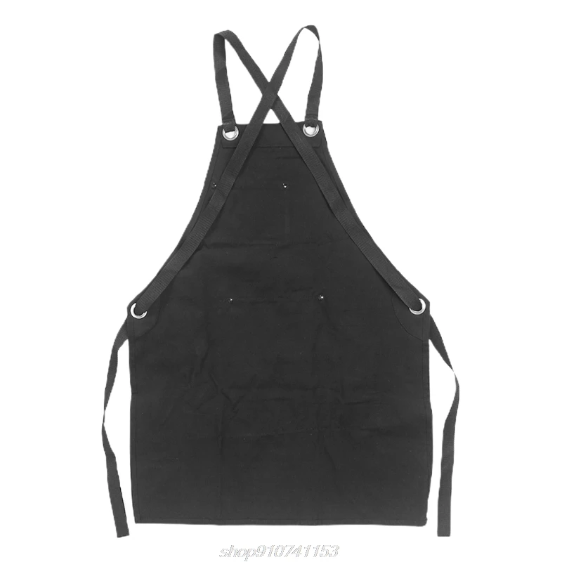 

Men Women Black Canvas Adjustable Work Tool Apron with Pockets for Gardening Carpenters Woodworkers Baker M10 21 Dropship