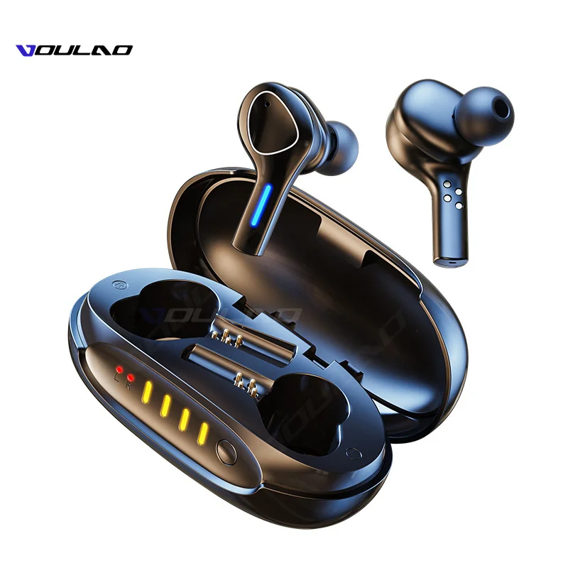 TWS 5 0 беспроводные Bluetooth наушники с сенсорным управлением микрофоном спортивные