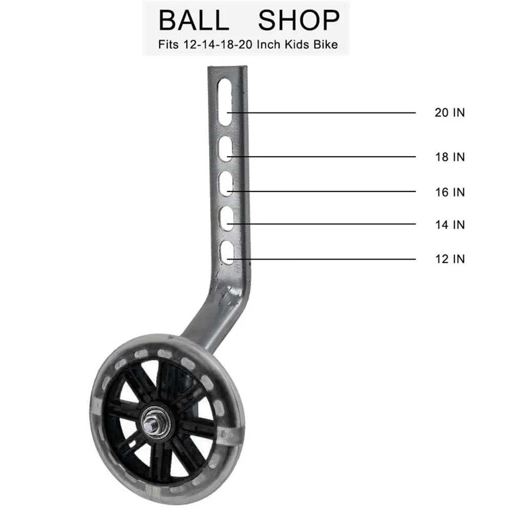 1 пара 12-20 дюймов Детские тренировочные колеса для велосипеда велосипедные