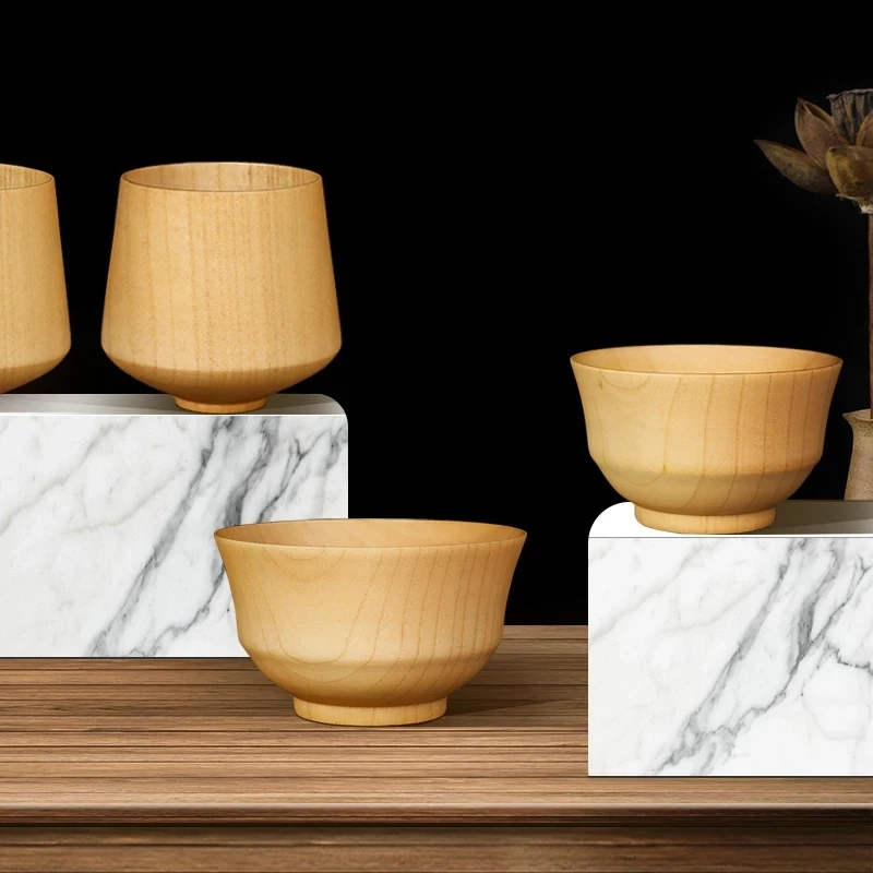 

Цельная деревянная чаша для салата, чаша для риса, чашка для молока, пива, посуда, кружка