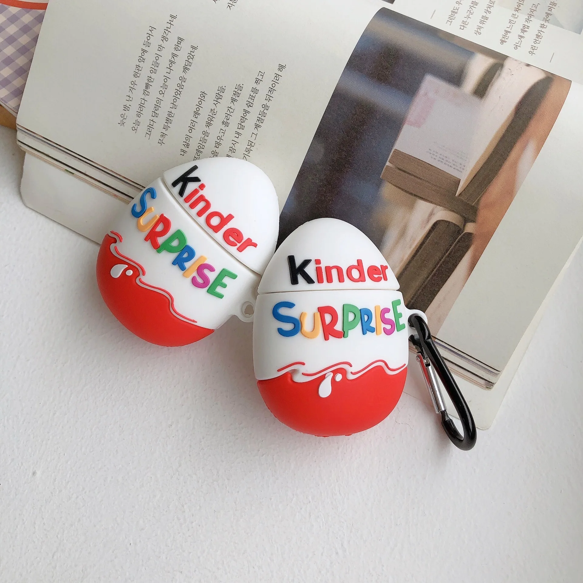 Новый 3D милый чехол для наушников с рисунком в виде яйца детей забавный Airpods 1/2