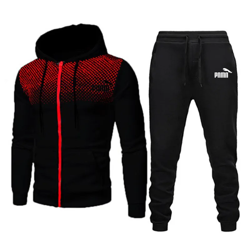 

Sportswear Men's PET PNMN Set 2021 New Fall/Winter Men's Sportswear + Pants 2 sets of Sportswear