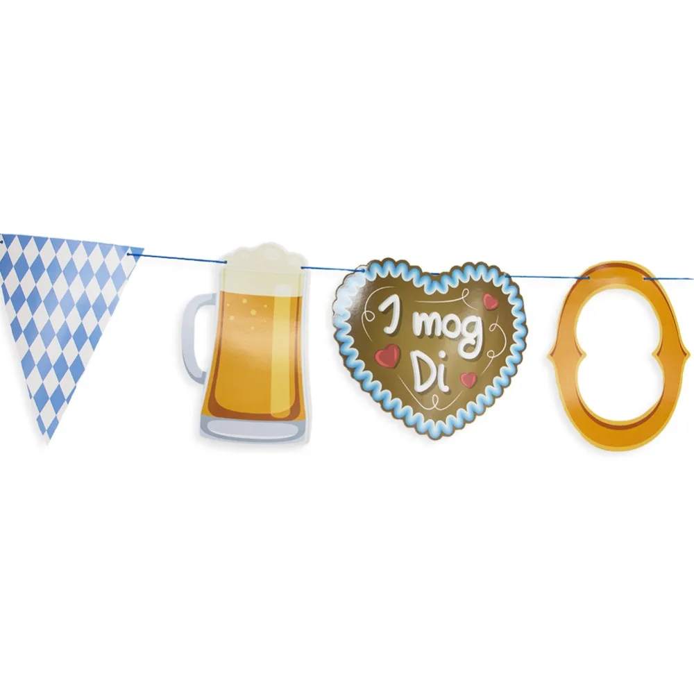 5 м Октоберфест большой плакат гирлянды из флажков Munich Beerfest Октоберфест пивной фестиваль вечерние поставки бумажный баннер