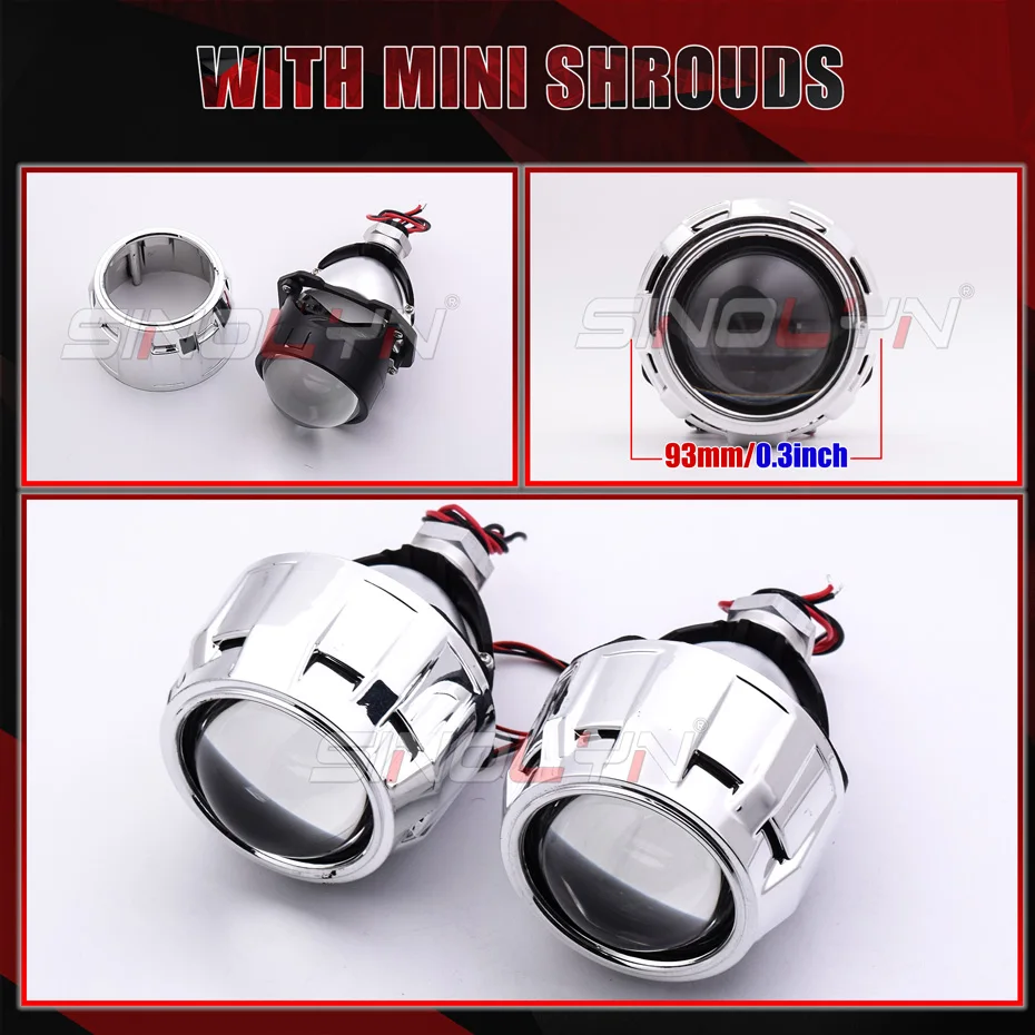 

Sinolyn 2,5-дюймовые линзы проектора Bi LED H7 LED H4 H1 9005 9006 Фары Ангельские глазки Авто Фары Автомобильные фары Автомобильные аксессуары,билет линзы,bi led линзы,дневные ходовые огни,светодиодные линзы