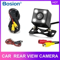 car rear view camera hd rear view video vehicle camera backup reverse camera 4 led night vision parking camera wide angle